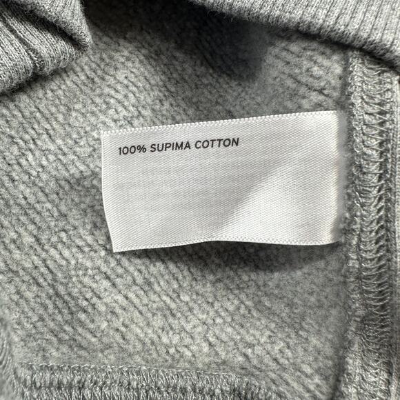 Best Made Co Sweatshirt Mens Large Heather Gray Supima Sweat Logo Crew Neck - Picture 5 of 10